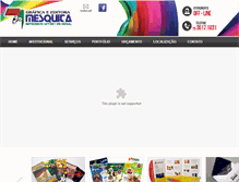Tablet Screenshot of graficamesquita.com.br